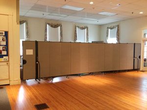 For Rockport First Congregational Church, Lake Zurich, IL-based Screenflex designed four family  bedrooms using 6’8”-high dividers. These spaces provide transitional housing for members in need. 