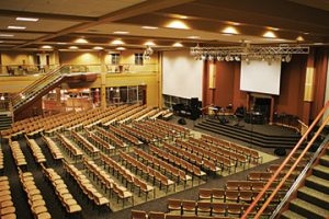 For Bethel Temple in Hampton, VA, Churches by Daniels built a multipurpose facility separate from the church. It has a café, and the auditorium seats 800. This space is used for concerts, fellowship and receptions. 