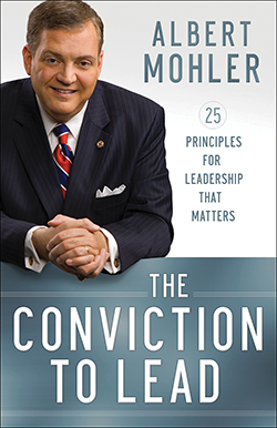 Conviction to Lead By Albert Mohler Hailed as the reigning evangelical mind by Time, in Conviction to Lead, Albert Mohler reveals his leadership secrets and shows how to become a leader people want to follow. [bakerpublishinggroup.com]