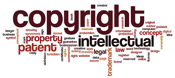 Copyright word cloud concept