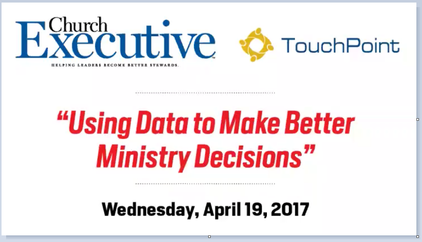 WEBINAR: Using Data to Make Better Ministry Decisions