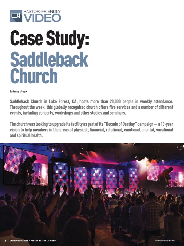 CASE STUDY: SADDLEBACK CHURCH